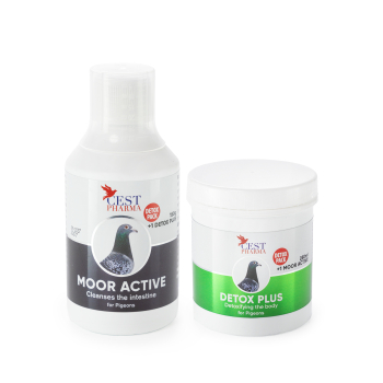 Cest Pharma - Detox Pack = Detox Plus 150g + Moor Active 250ml (detoksykacja gołębia pocztowego)